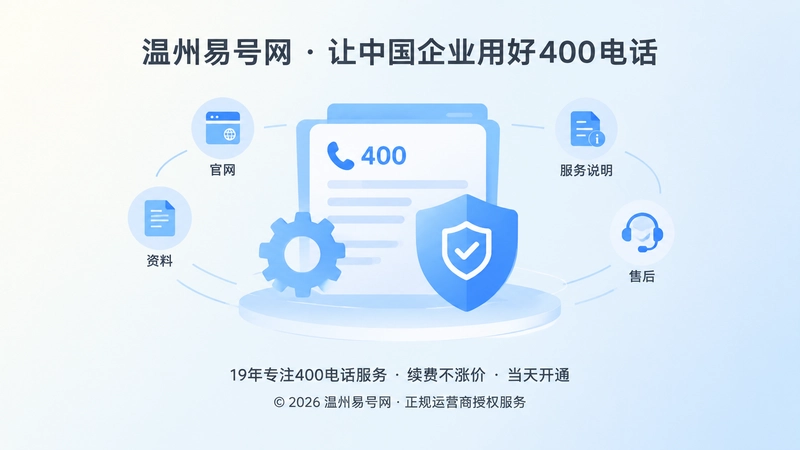 400电话进入企业长期管理和信息一致的抽象插画