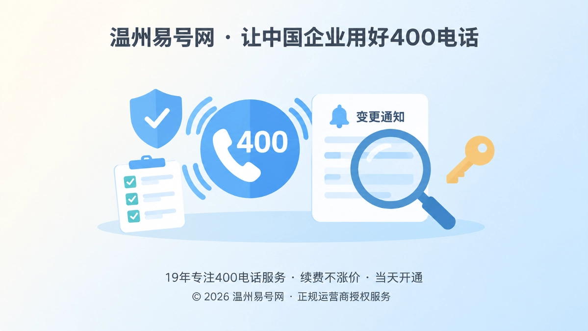 2026年防骗课堂：400电话变更通知才是企业通信容易失守的环节